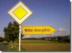 Wegweiser Mittel-Unterpllitz